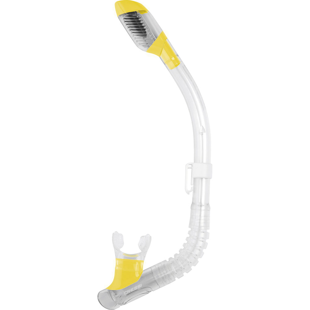 Cressi MiniDry Snorkel - Small Junior Size -yellow