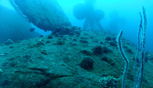 An underwater Stonehenge on the HIJMS Nagato