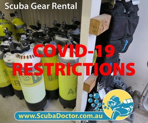 Coronavirus COVID-19 Restrictions - Scuba Gear Rental