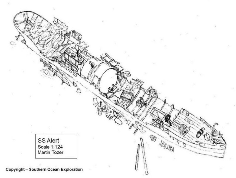 SS Alert Dive Site Map