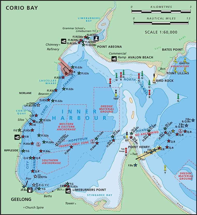 Corio Bay Map
