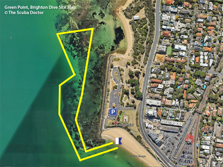 Green Point, Brighton Dive Site Map