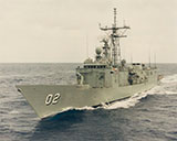 HMAS Canberra port side