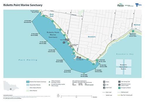 Ricketts Point Marine Sanctuary Map