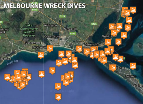 Melbourne Wreck Dives by The Scuba Doctor