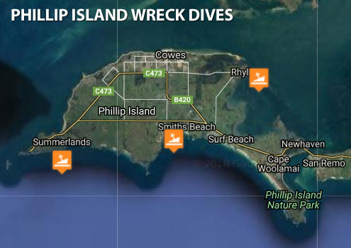 Phillip Island Wreck Dives by The Scuba Doctor