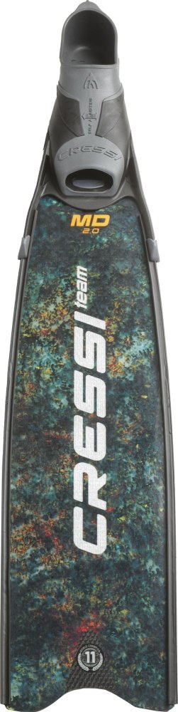 Gara Modular Turbo Team Carbon Fins - 38/39 (5/6) - MD - Green Camo - Click Image to Close