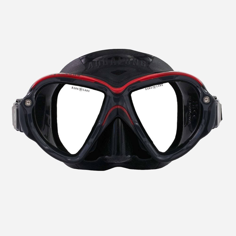 MASK REVEAL ULTRAFIT BLACK / RED / BLACK SIL M - Click Image to Close