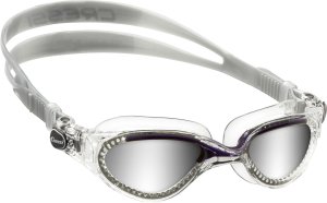 Flash Goggles - Mirrored Lens - Clear/Blue