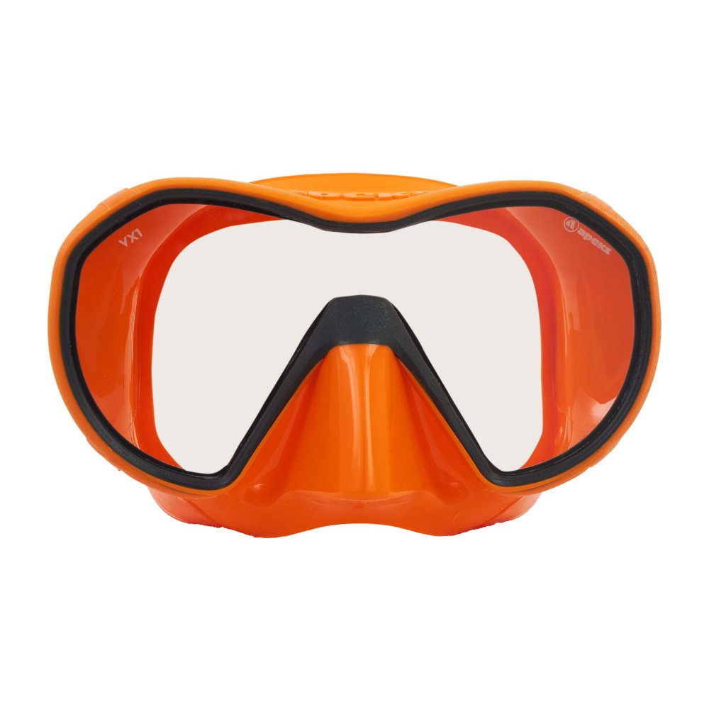 MASK VX1 ORANGE/GREY - PURE CLEAR LENS - Click Image to Close