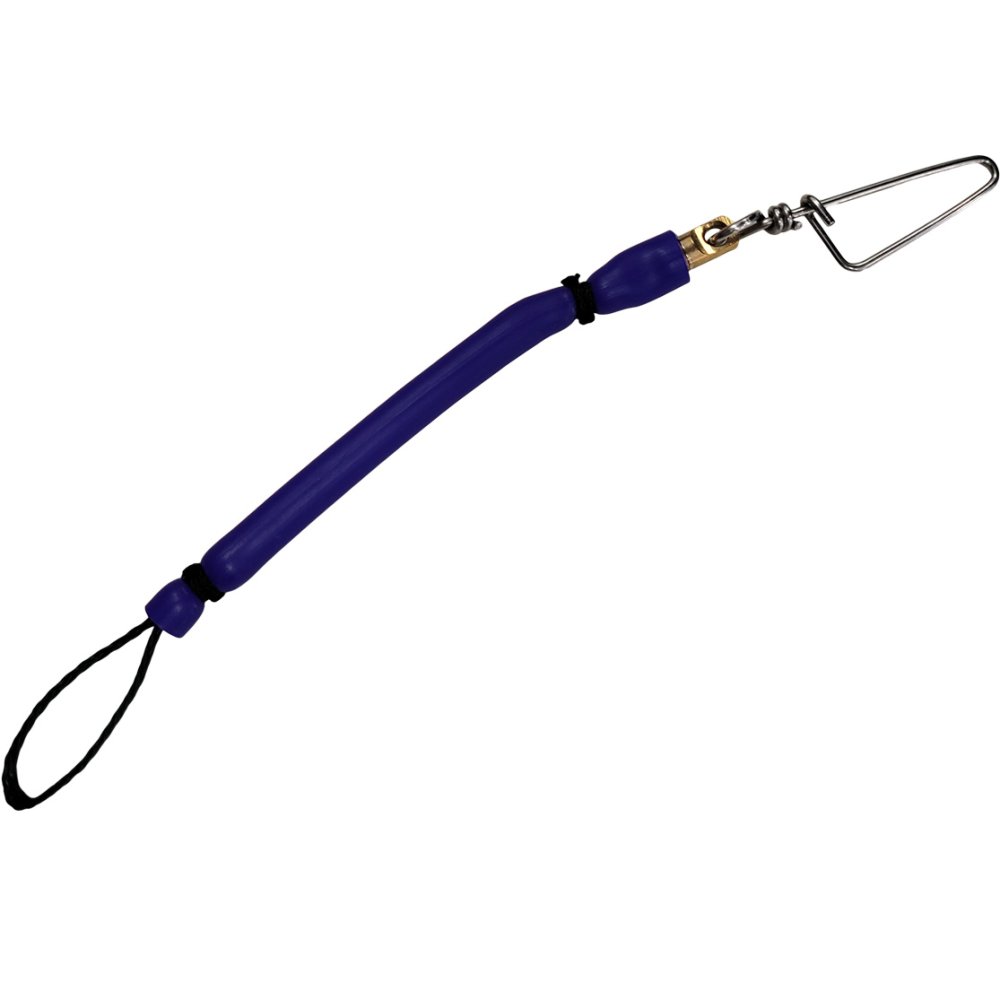 ROB ALLEN GUN BUNGEE w/SWIVEL CLIP BLUE - Click Image to Close