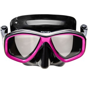 Apollo Voda Mask - Black silicone - Magenta frame