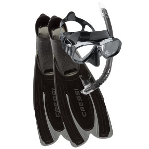 Agua Snorkelling Set - 45/46 (10/11) - Black