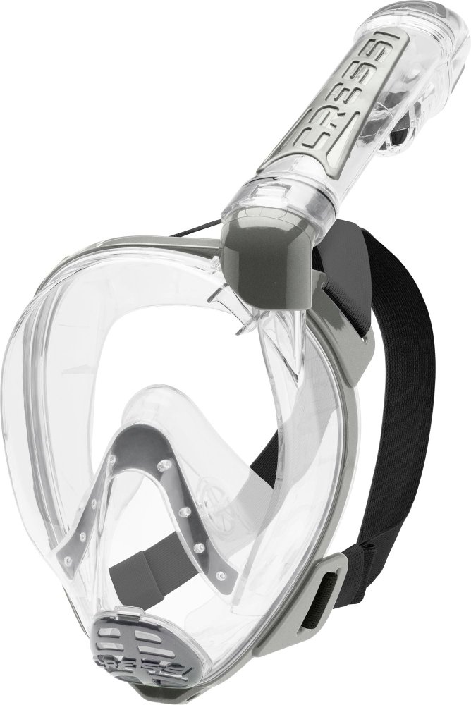 Duke Dry Full Face Mask - M/L - Clear/Silver - Click Image to Close