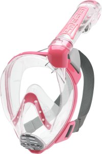 Duke Dry Full Face Mask - S/M - Clear/Pink