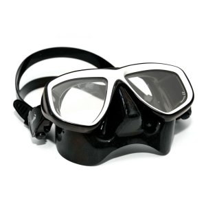 Apollo Voda Mask - Black silicone - White frame