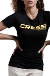 Cressi T-Shirt Lady - S - Black/Yellow