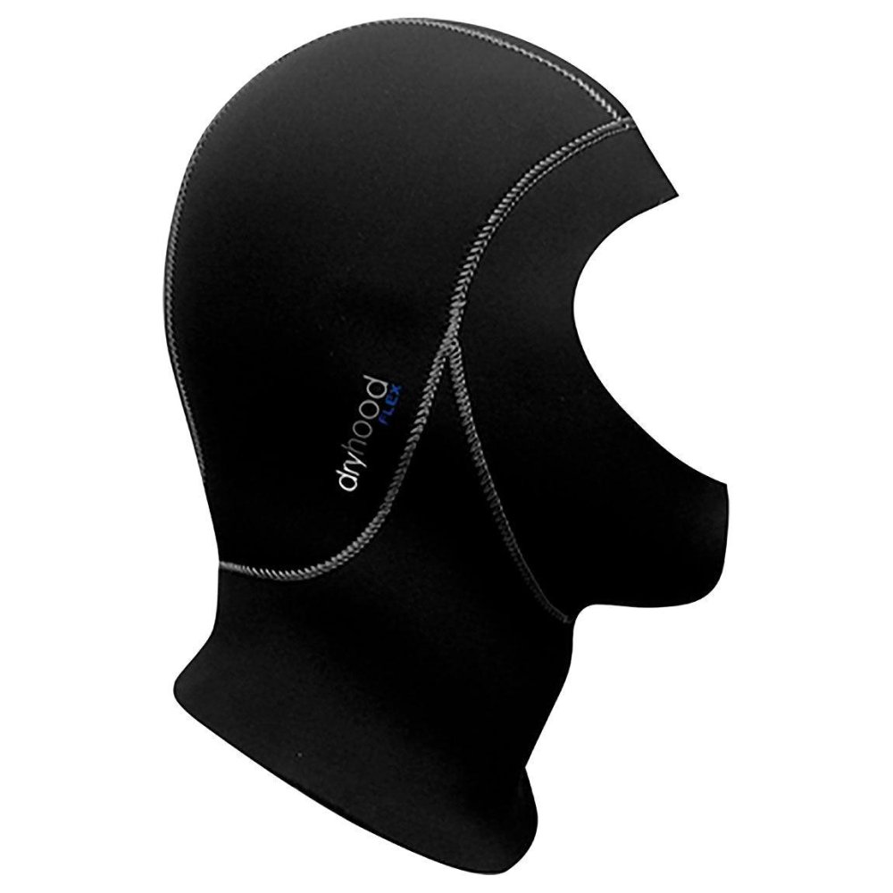 HOOD 7/4MM DRYHOOD/AL FLEX BLK MD - Click Image to Close