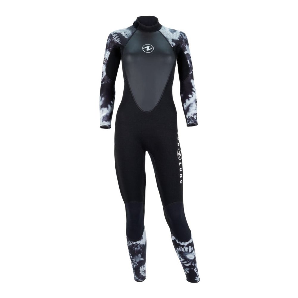 SUIT HYDROFLEX 3MM CAMO BLK/WHT WMS ML - Click Image to Close