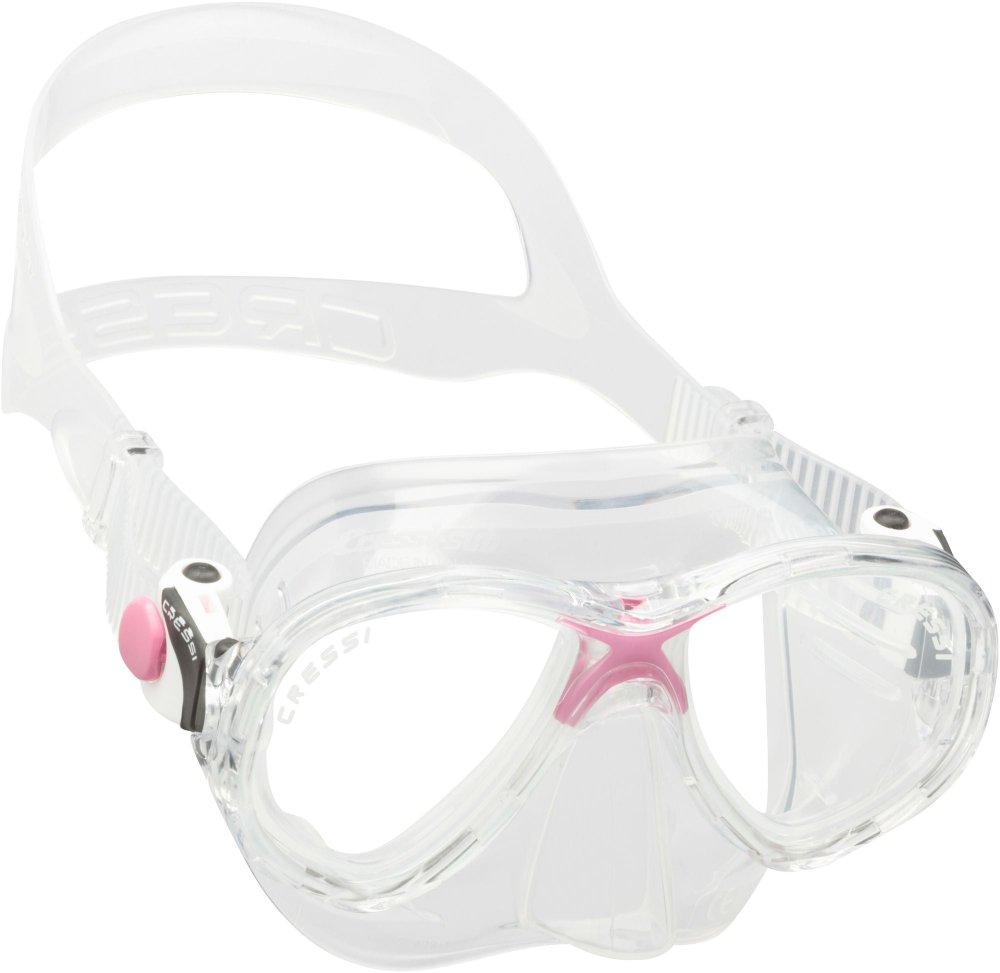 Marea Jr Mask - Junior - Clear/Pink - Click Image to Close