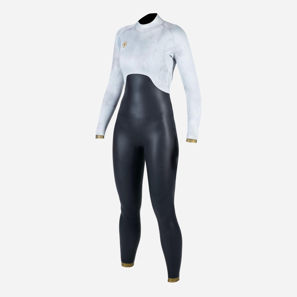 SUIT FREEFLEX WOMEN BLACK WHITE M - Click Image to Close