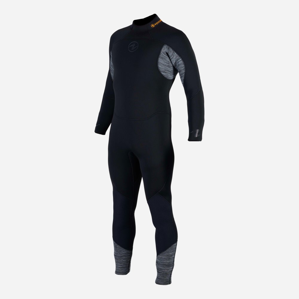 SUIT AQUAFLEX 7MM MEN (S) BLK/GREY - Click Image to Close