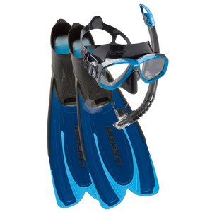 Agua Snorkelling Set - 39/40 (5.5/6.5) - Blue