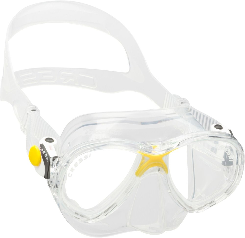 Marea Jr Mask - Junior - Clear/Yellow - Click Image to Close