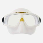 MASK SPHERA X WHITE SILICONE - GOLD - MIRR LENS