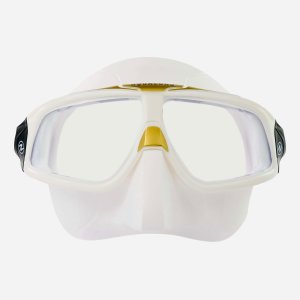 MASK SPHERA X WHITE SILICONE - GOLD - MIRR LENS