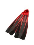 Cressi Free Frog Full Foot Fins - Black / Red - 45-46