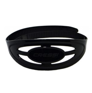 Cressi F1 Silicone Mask Strap | Black