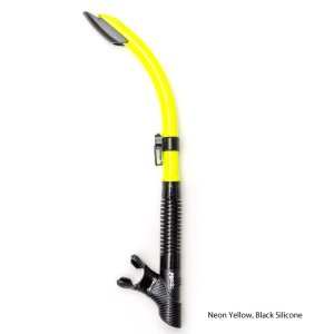 Apollo SV Dry Flex Silicone Snorkel - Neon Yellow / Black Silico