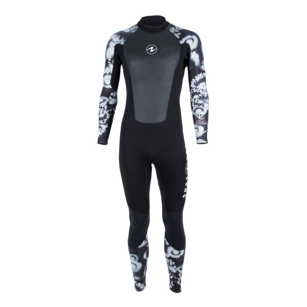 SUIT HYDROFLEX 3MM CAMO BLK/WHT MEN MED - Click Image to Close