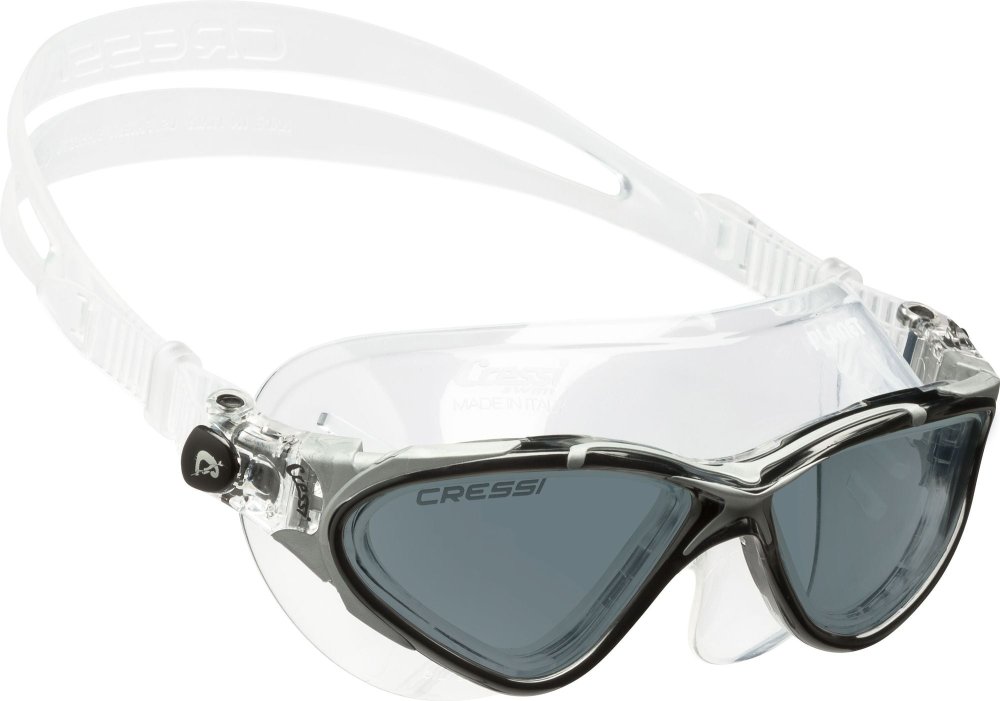 Planet Goggles - Smoked Lens - Clear/Black/Silver - Click Image to Close