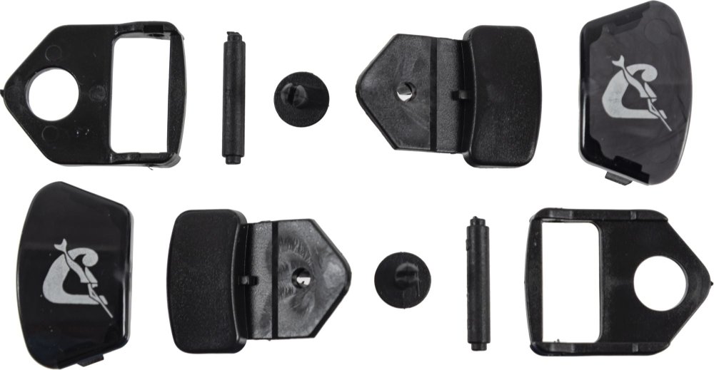 Mask Buckles (Pair) - Focus - Black - Click Image to Close