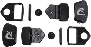 Mask Buckles (Pair) - Focus - Black