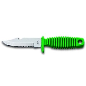 Shark 9 Apnea Knife - Green Grip