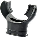 MOUTHPIECE SILICONE SNORKEL BLACK