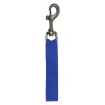 SS Bolt Snap w/Webbing - Blue