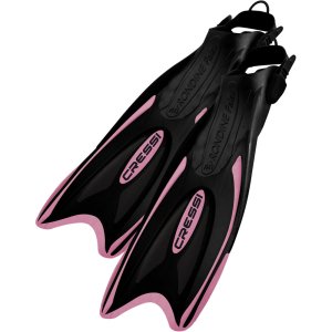 Cressi Rondine Palau Long Adjustable Fins - XXS/XS 32-35 Pink