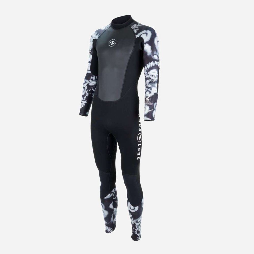 SUIT HYDROFLEX 3MM CAMO BLK/WHT MEN XS - Click Image to Close