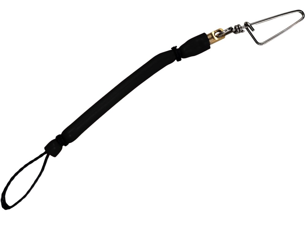 ROB ALLEN GUN BUNGEE w/SWIVEL CLIP BLACK - Click Image to Close