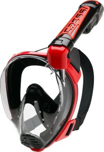 Duke Dry Full Face Mask - S/M - Black/Red