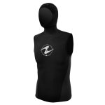 VEST HOODED 6/5/3mm AQUAFLEX MEN BLK LG