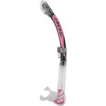 Cressi Alpha Ultra Dry Snorkel | Clear/ Black Pink