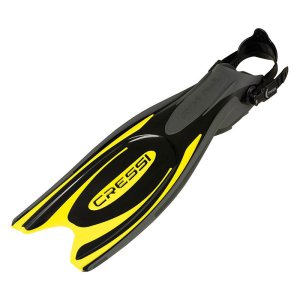 Cressi Frog Plus Fins - Open Heel - Black / Yellow - XS-S