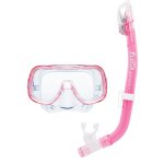 Tusa Sport Mini-Kleio Pro Dry Youth Mask Snorkel Combo Pink