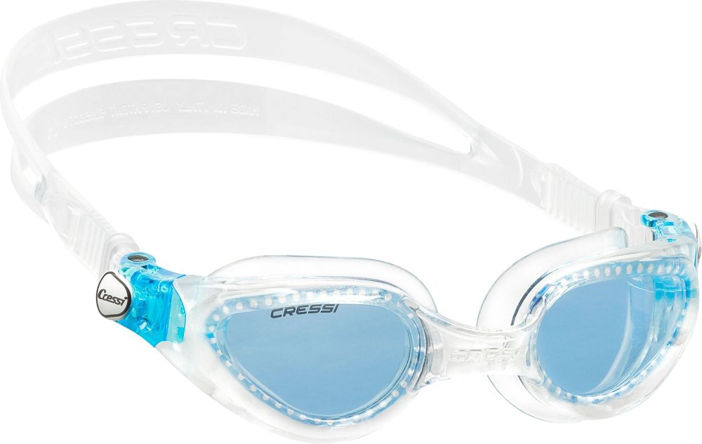 Right Goggles - *END OF LINE* Blue Lens - Clear/Clear - Click Image to Close