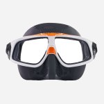 MASK SPHERA X ASPHALT SILICONE - WHITE/APRICOT